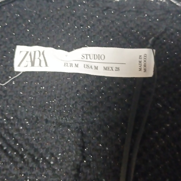 Zara Studio Black Fringe Cardigan - Picture 10 of 13